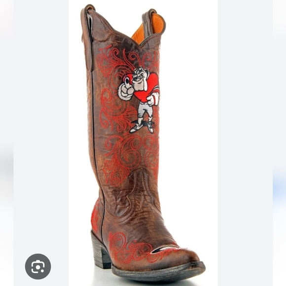 NWT Women's Georgia State Bulldogs Gameday Cowboy Boots - Picture 3 of 7